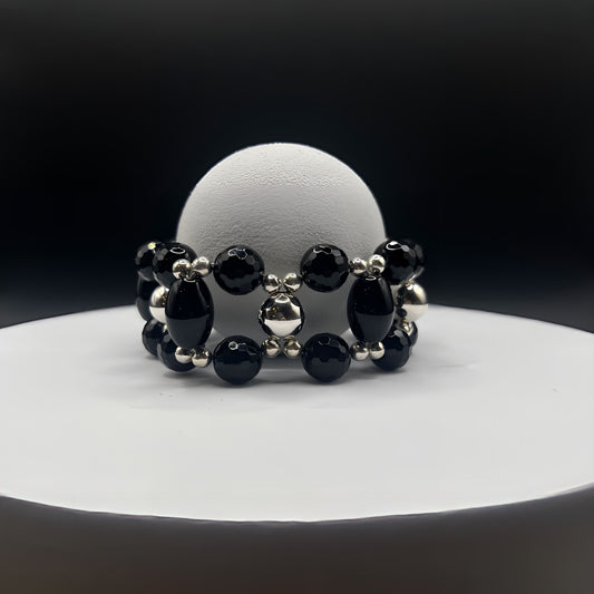 Bracciale in Argento 925 ed onice